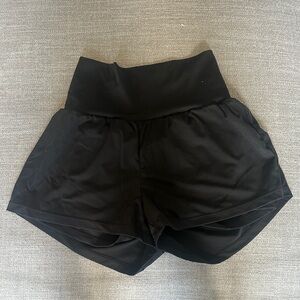 Black Women's High-Waisted Shorts